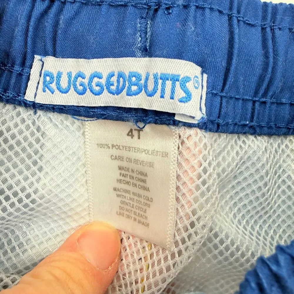 RuggedButts Striped Swim Shorts, Size 4T